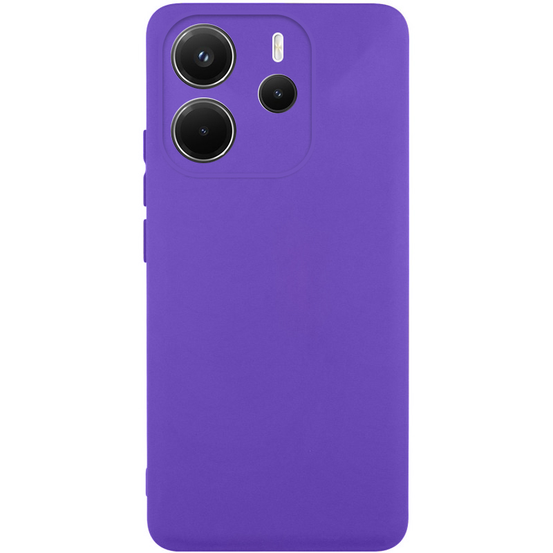 Чехол Silicone Cover Lakshmi Full Camera (AAA) для Xiaomi Redmi Note 14 4G (Europe version) (Фиолетовый / Amethyst)