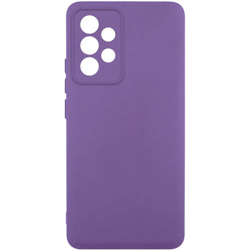 Чехол TPU GETMAN Liquid Silk Full Camera для Samsung Galaxy A32 4G (Фиолетовый / Amethyst)