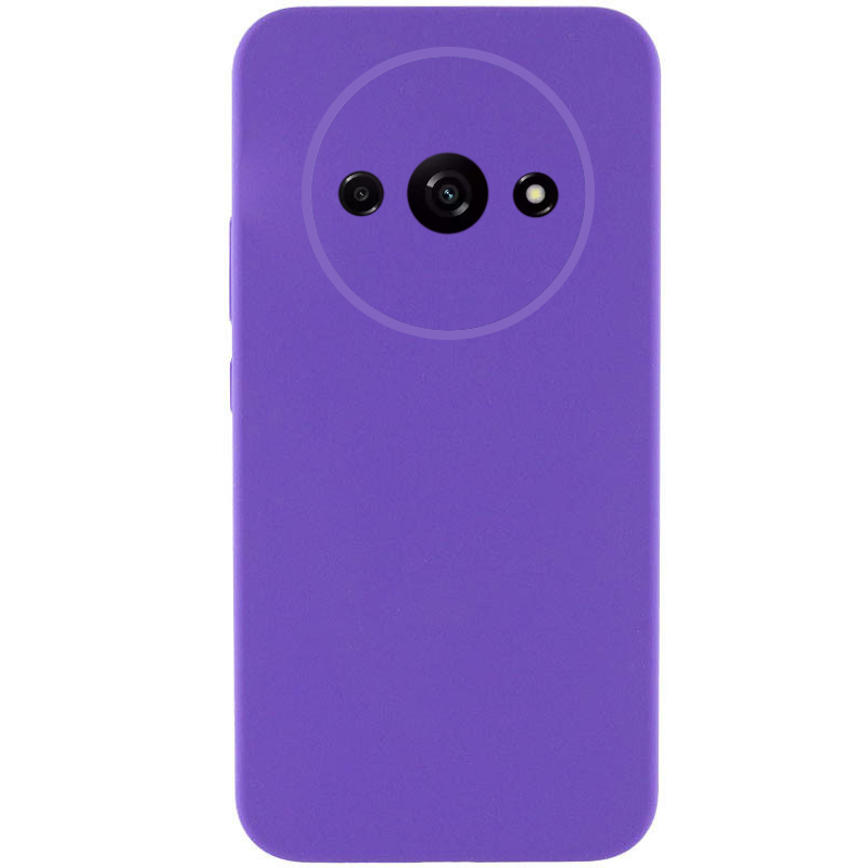 Чехол Silicone Cover Lakshmi Full Camera (AAA) для Xiaomi Redmi A3 (Фиолетовый / Amethyst)