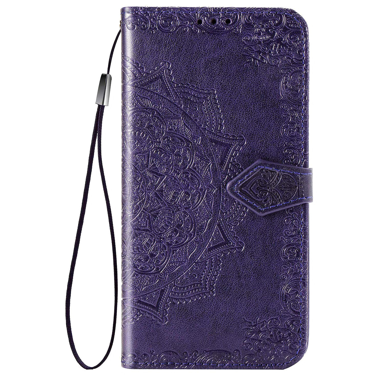 Кожаный чехол (книжка) Art Case с визитницей для Samsung Galaxy A32 4G (Фиолетовый)
