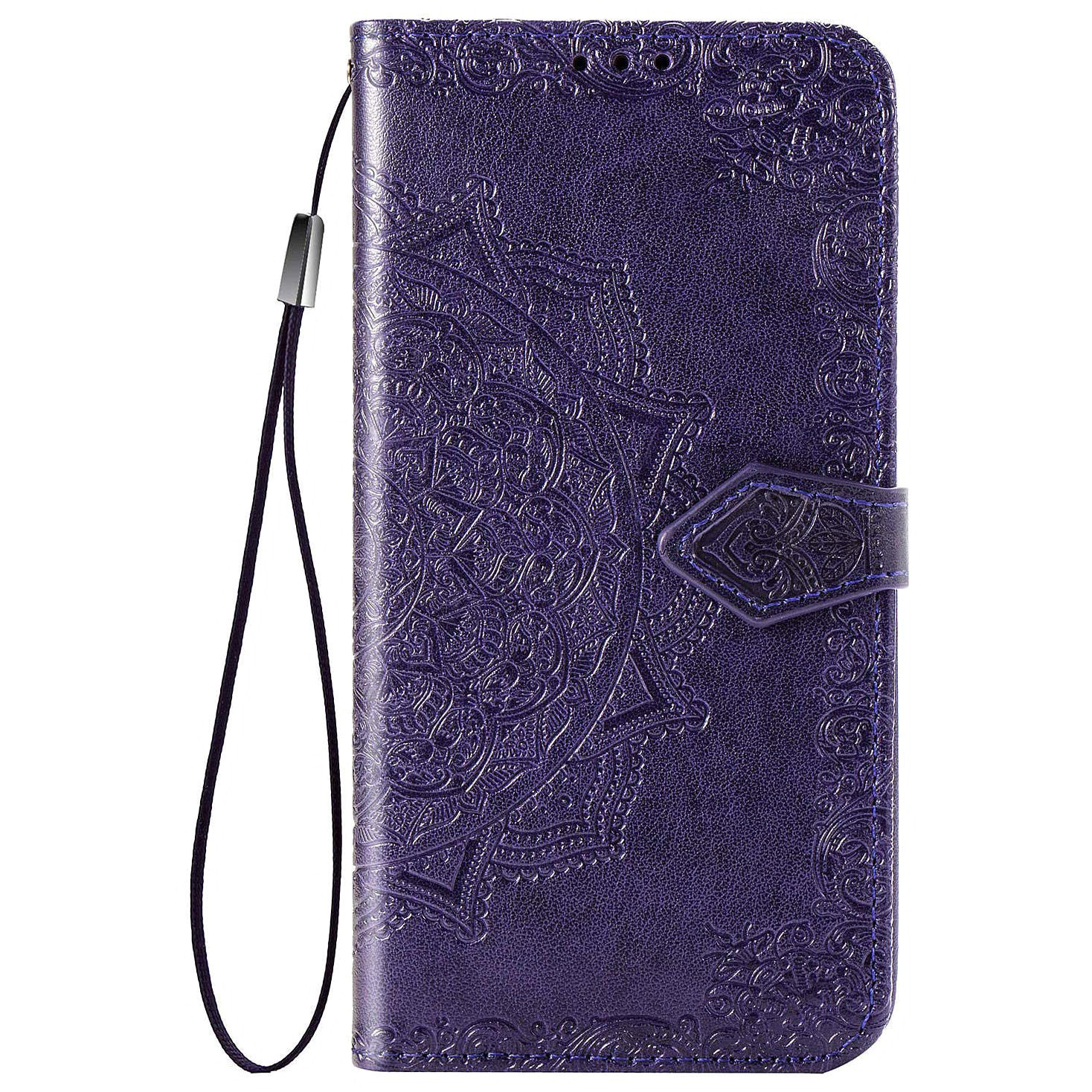 Кожаный чехол (книжка) Art Case с визитницей для TECNO Camon 17P (Фиолетовый)