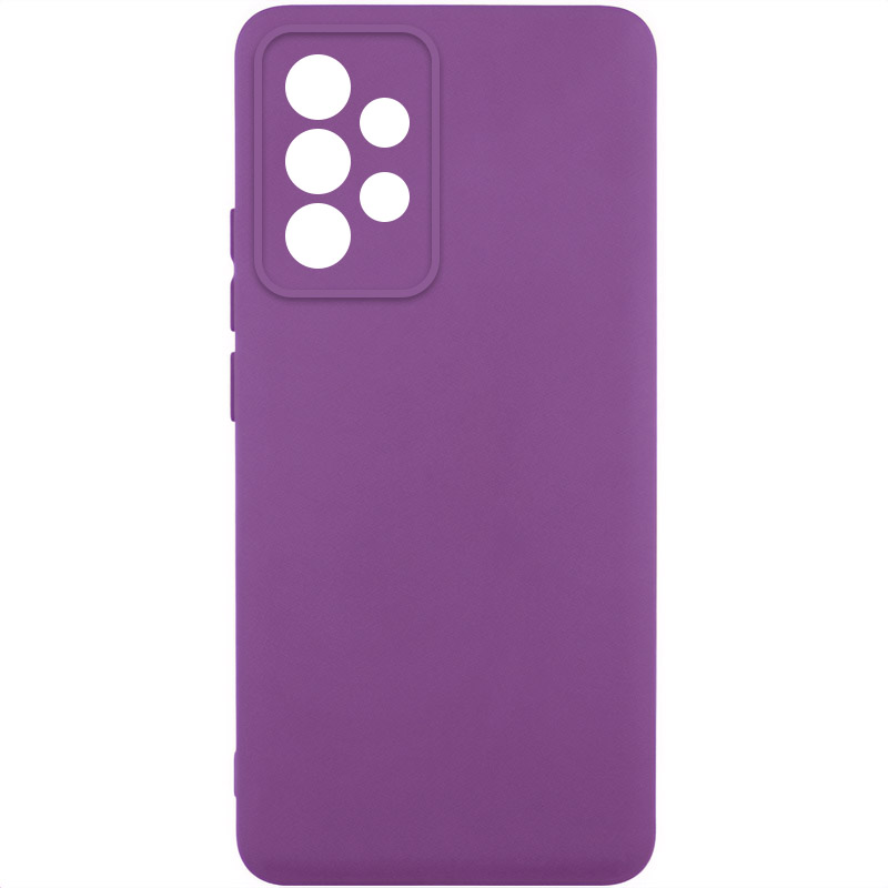 Чохол TPU GETMAN Liquid Silk Full Camera для Samsung Galaxy A32 (A325F) 4G (Фіолетовий / Grape)