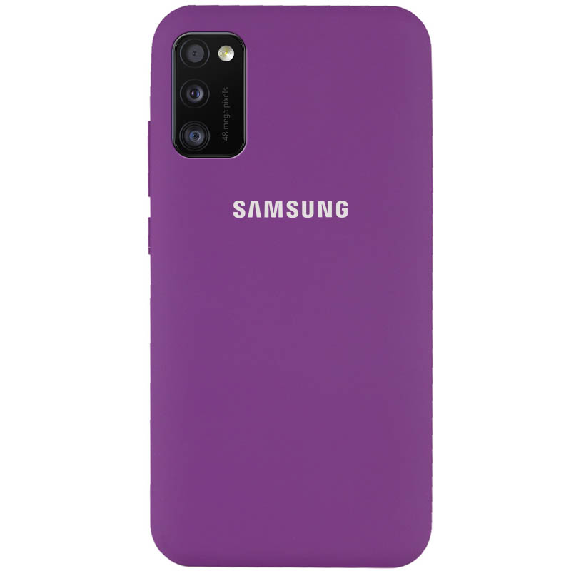 Чехол Silicone Cover Full Protective (AA) для Samsung Galaxy A41 (Фиолетовый / Grape)