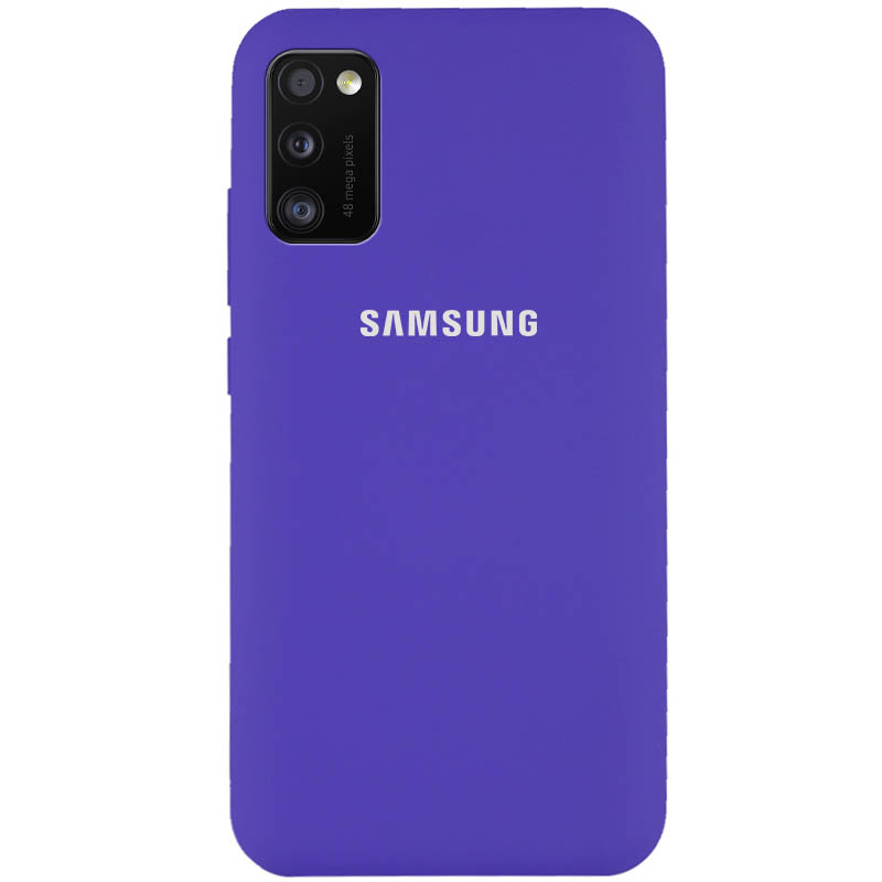 Чехол Silicone Cover Full Protective (AA) для Samsung Galaxy A41 (Фиолетовый / Purple)