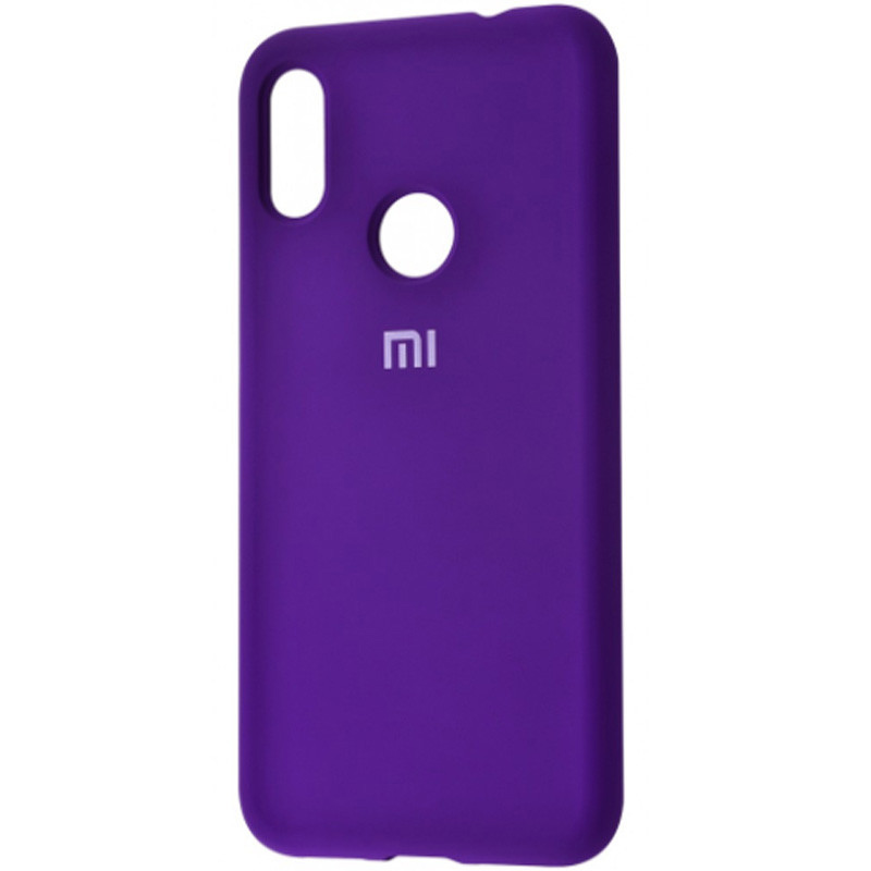 Чехол Silicone Cover Full Protective (AA) для Xiaomi Mi 8 (Фиолетовый / Purple)