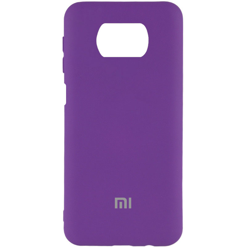 Чехол Silicone Cover My Color Full Protective (A) для Xiaomi Poco X3 Pro (Фиолетовый / Purple)