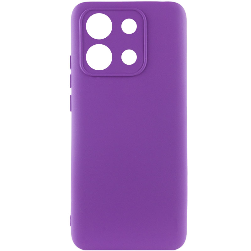 Чохол Silicone Cover Lakshmi Full Camera (AA) для Xiaomi Poco X6 (Фіолетовий / Purple)