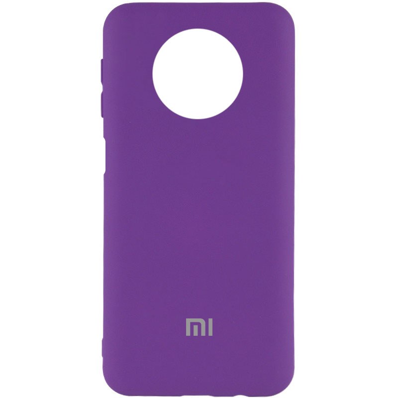 Чехол Silicone Cover My Color Full Protective (A) для Xiaomi Redmi Note 9 5G / Note 9T (Фиолетовый / Purple)