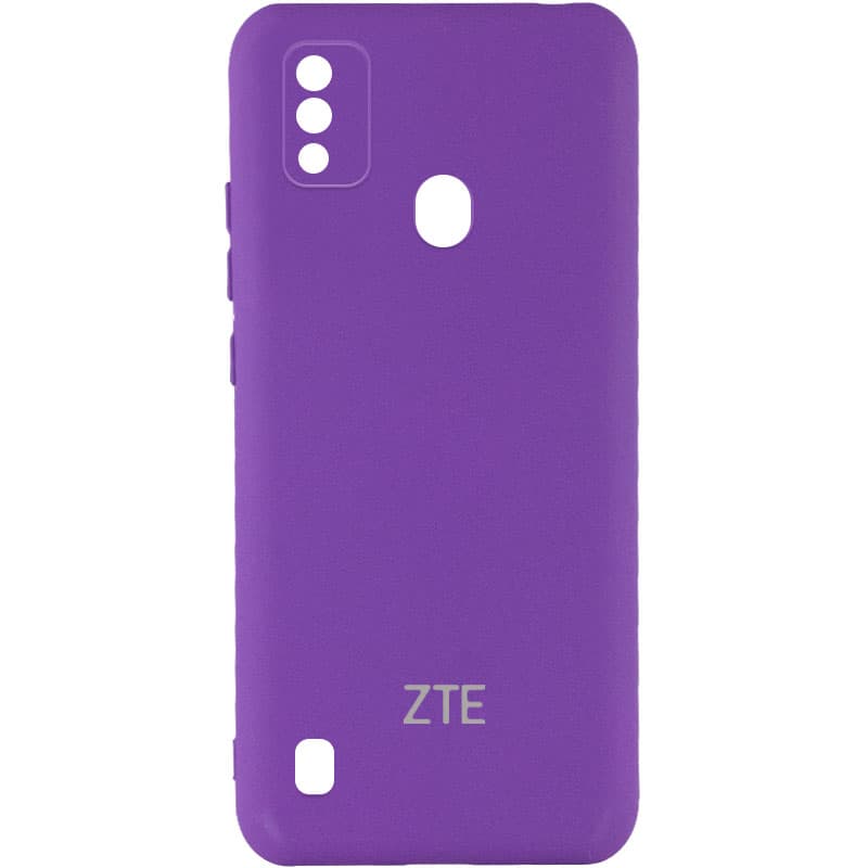 Чехол Silicone Cover My Color Full Camera (A) для ZTE Blade A51 (Фиолетовый / Purple)