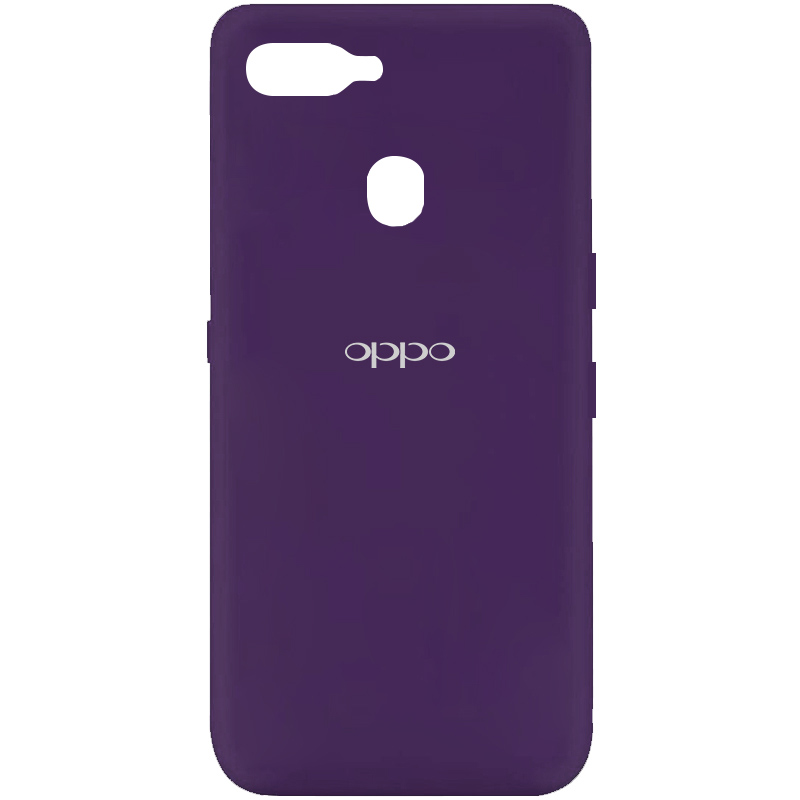 Чехол Silicone Cover My Color Full Protective (A) для Oppo A12 (Фиолетовый / Purple)