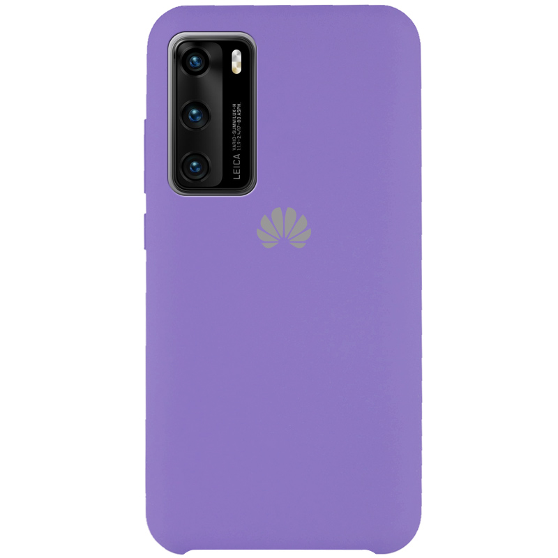 Чехол Silicone Cover (AAA) для Huawei P40 (Фиолетовый / Violet)