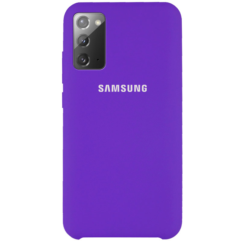 Чехол Silicone Cover (AAA) для Samsung Galaxy Note 20 (Фиолетовый / Violet)