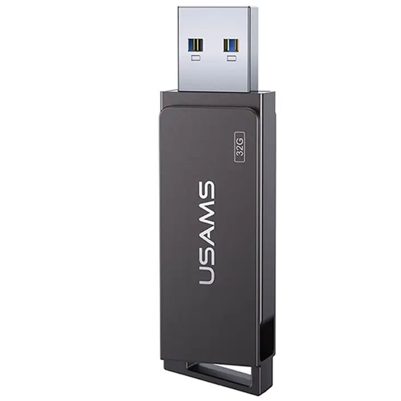 Флеш накопитель USAMS US-ZB195 USB3.0 Rotatable High Speed Flash Drive 32 Gb (Iron-grey)