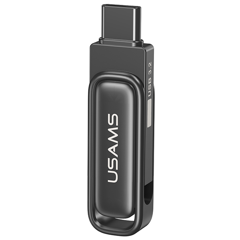 Флеш накопичувач USAMS US-ZB349 USB3.2 Type-C High-Speed ​​Flash Drive With Dual Ports 256Gb (Tarnish)