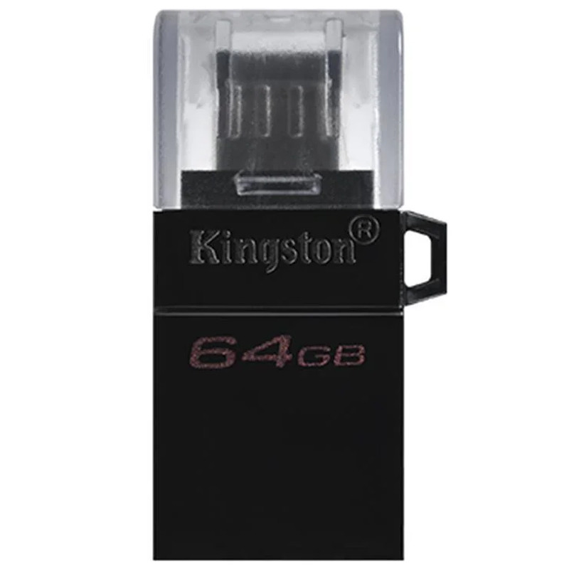 Флеш накопитель OTG 64GB Kingston DataTraveler microDuo3 G2 (DTDUO3G2/64GB) (Черный)
