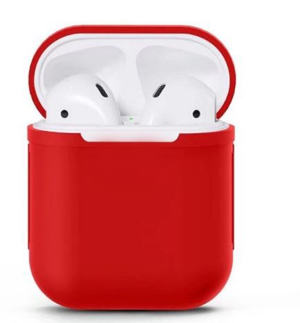 Силіконовий футляр для навушників Airpods Slim (Червоний)