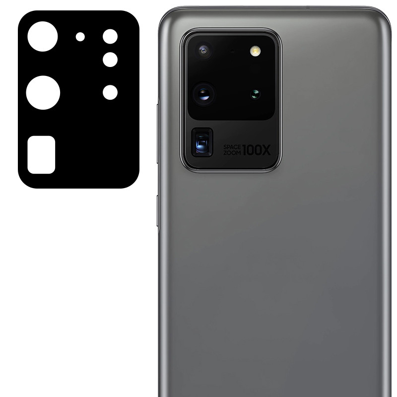 Гибкое ультратонкое стекло Epic на камеру для Samsung Galaxy S20 Ultra (Черный)