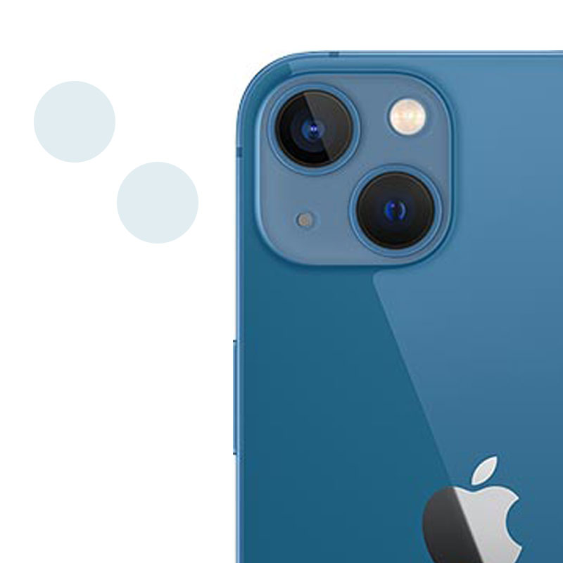 Гнучке захисне скло 0.18mm на камеру (тех.пак) для Apple iPhone 13 mini (5.4") (Прозорий)