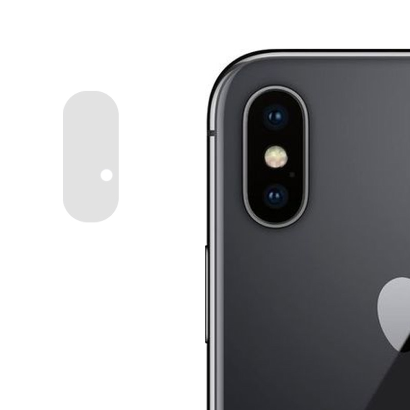 Гнучке захисне скло 0.18mm на камеру (тех.пак) для Apple iPhone X (5.8") (Прозорий)