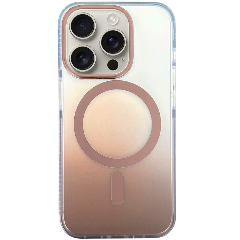 Чехол TPU+PC Phantom with MagSafe для Apple iPhone 15 Pro Max (6.7") (Golden)