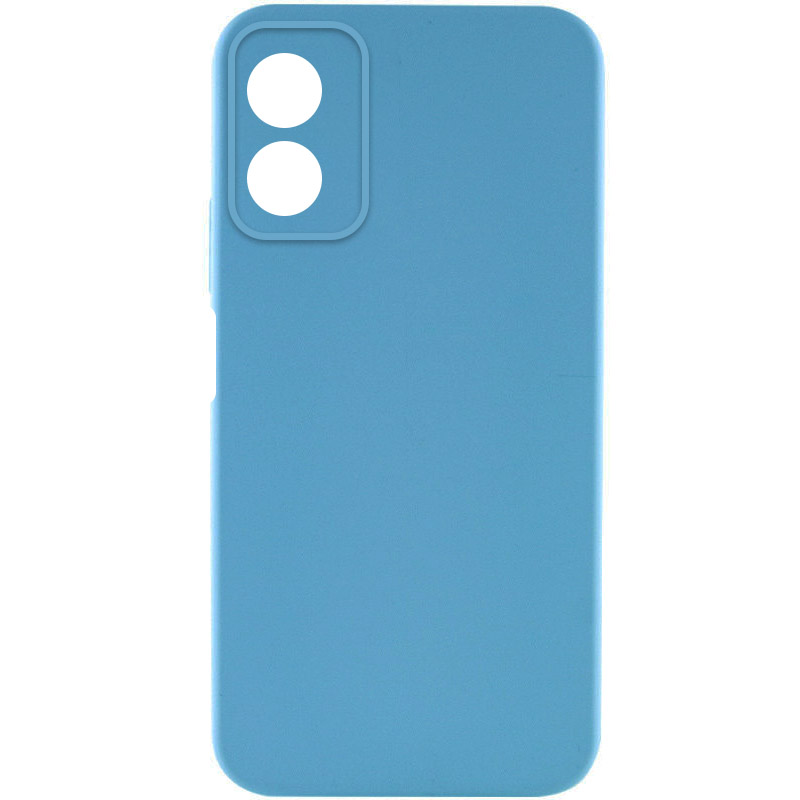 Чехол TPU GETMAN Liquid Silk Full Camera для Motorola Moto G24 (Голубой / Blue)