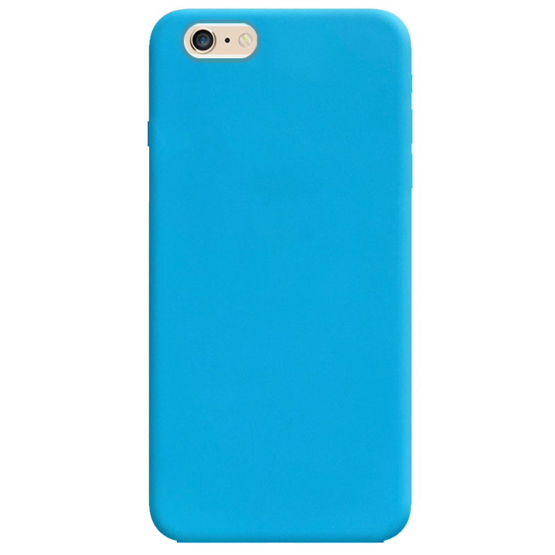 Силиконовый чехол Candy для Apple iPhone 6/6s plus (5.5") (Голубой)