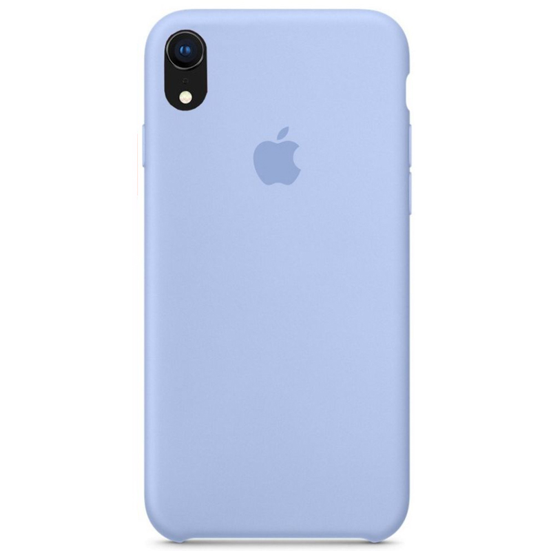 Чехол Silicone Case (AA) для Apple iPhone XR (6.1") (Голубой / Lilac Blue)