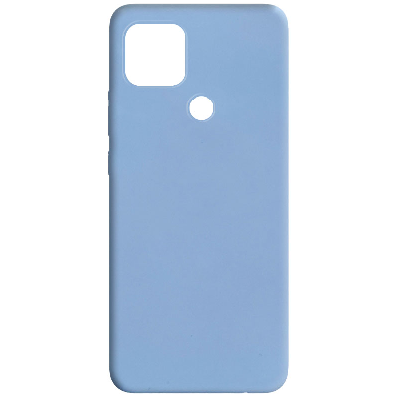 Силиконовый чехол Candy для Oppo A15s / A15 (Голубой / Lilac Blue)