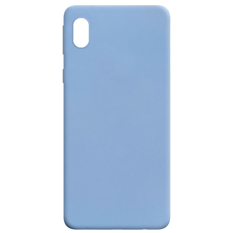 Силиконовый чехол Candy для Samsung Galaxy A01 Core (Голубой / Lilac Blue)