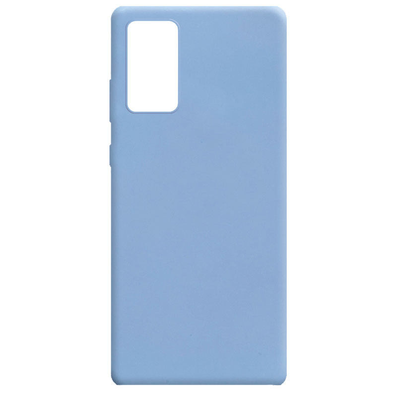 Силиконовый чехол Candy для Samsung Galaxy Note 20 (Голубой / Lilac Blue)