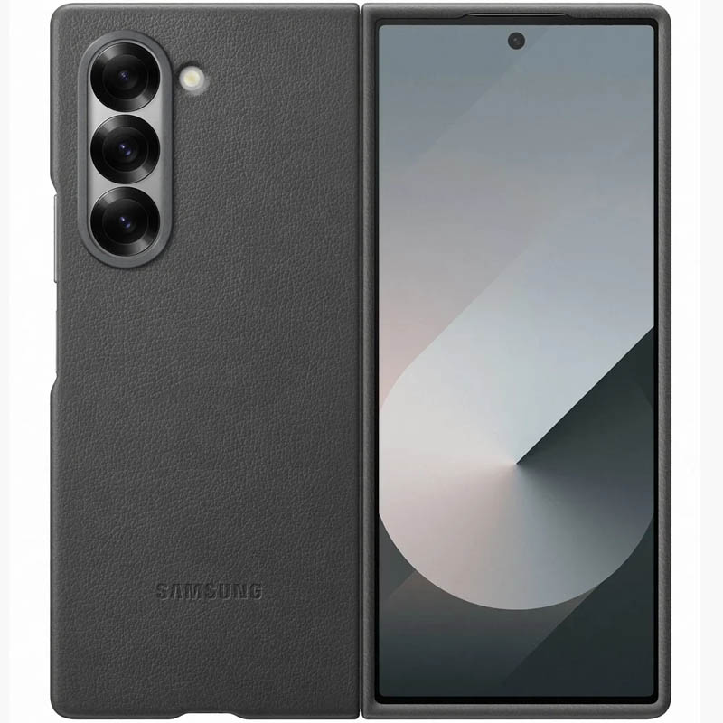 Шкіряний чохол Leather Case (AAA) для Samsung Galaxy Z Fold6 (Gray)