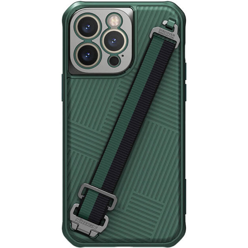 Карбонова накладка Nillkin Strap Magnetic Case для Apple iPhone 14 Pro Max (6.7") (Green)