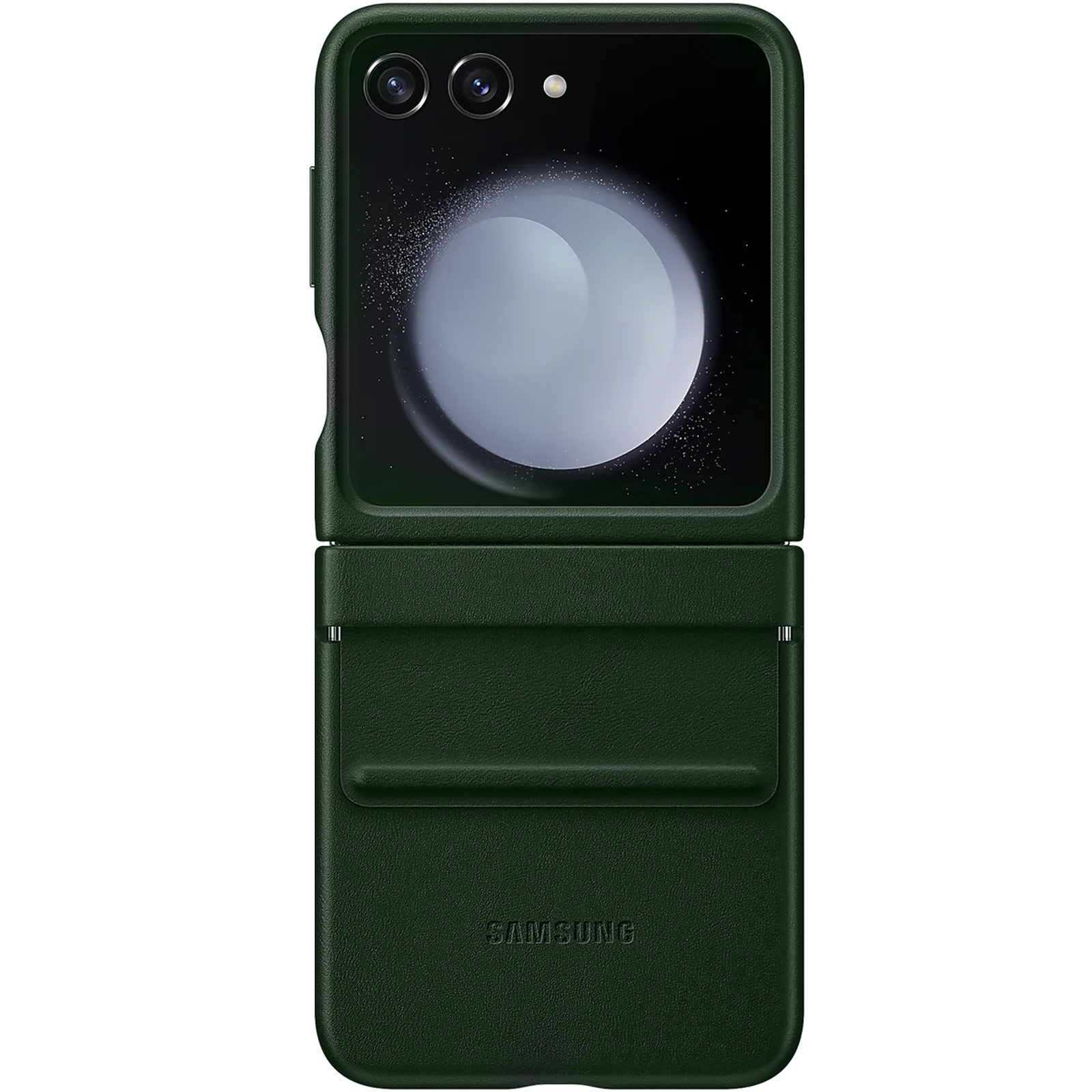 Кожаный чехол Leather Case (AAA) для Samsung Galaxy Z Flip5 (Green)