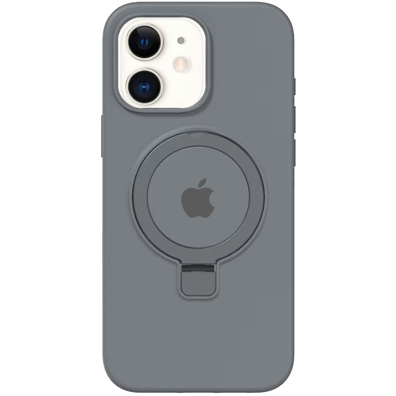 Чохол Silicone Case Full Protective with Ring для Apple iPhone 11 (6.1") (Grey)