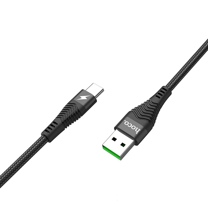 Дата кабель Hoco U53 Flash Type-C Cable (5A) (1.2m) (Black)