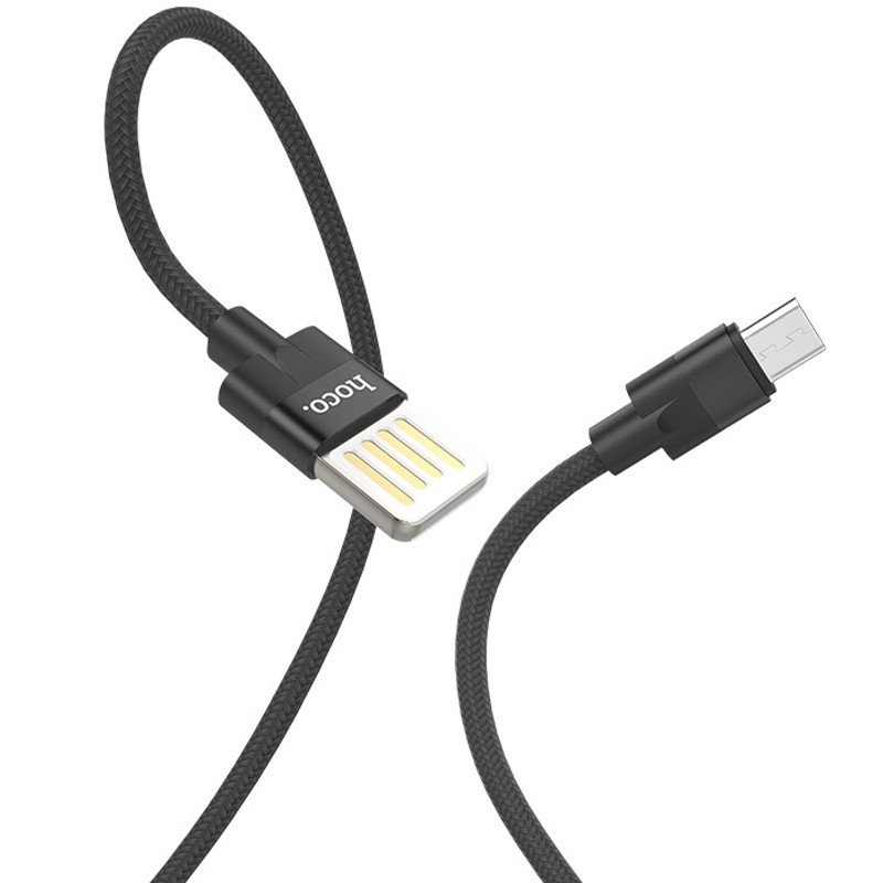 Дата кабель Hoco U55 Outstanding Micro USB Cable (1.2m) (Чорний)