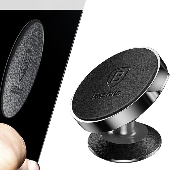 Автодержатель Baseus Small Ears Series Vertical Magnetic Bracket Leather Type (SUER-F)