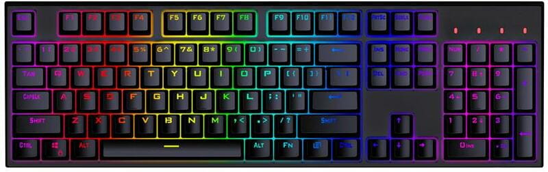 Игровая клавиатура 1stPlayer MK8 Titan Gateron Yellow Switch USB (Black)