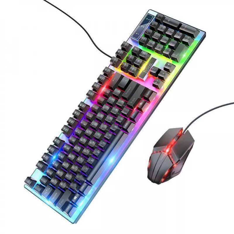 Игровая клавиатура + мышь Hoco GM18 Luminous (Black)