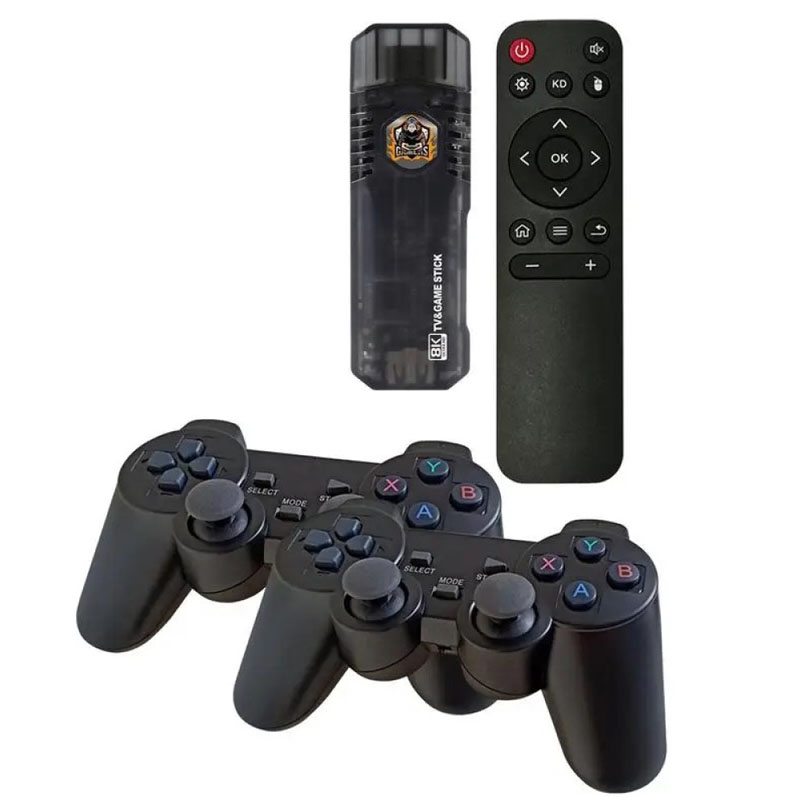 Игровая приставка Game Stick + Android TV 8k Ultra HD 64gb (Black)