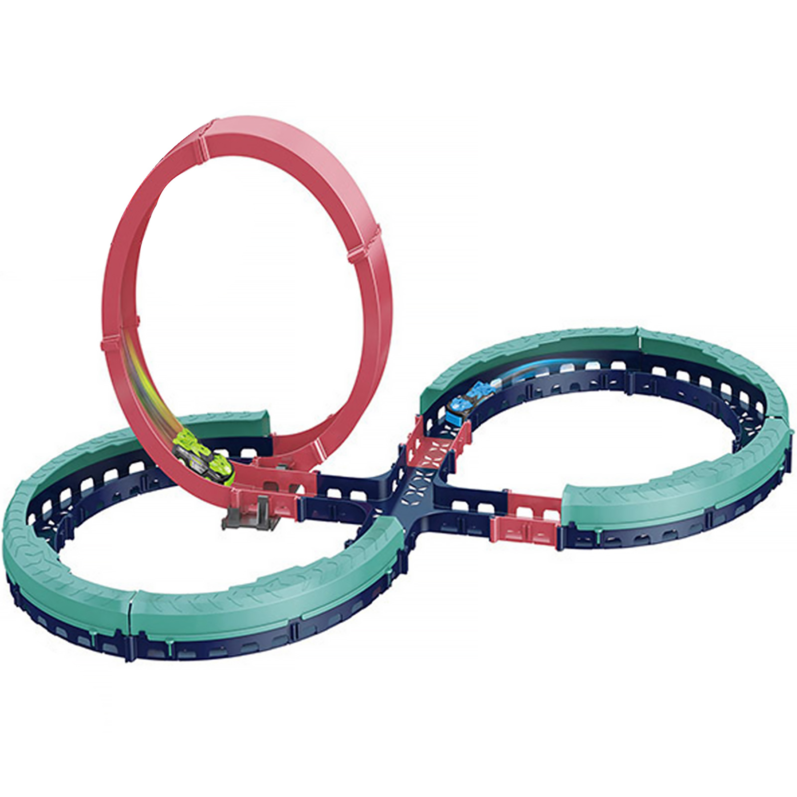 Интерактивный трек с инерционной машинкой SHT 6688-509 (24pcs/2CAR) (Blue)
