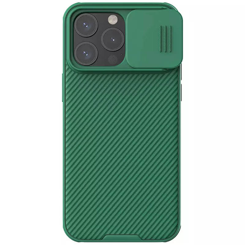 Карбонова накладка Nillkin CamShield Pro для Apple iPhone 15 Pro (6.1") (Deep Green)