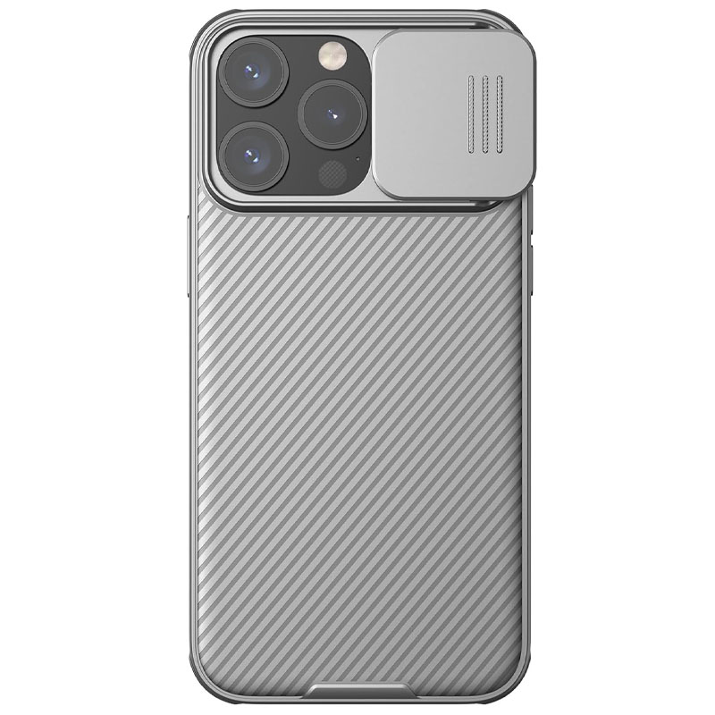 Карбонова накладка Nillkin CamShield Pro для Apple iPhone 15 Pro (6.1") (Titanium Gray)
