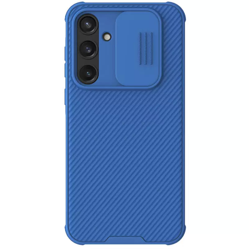 Карбоновая накладка Nillkin CamShield Pro для Samsung Galaxy A55 (Blue)