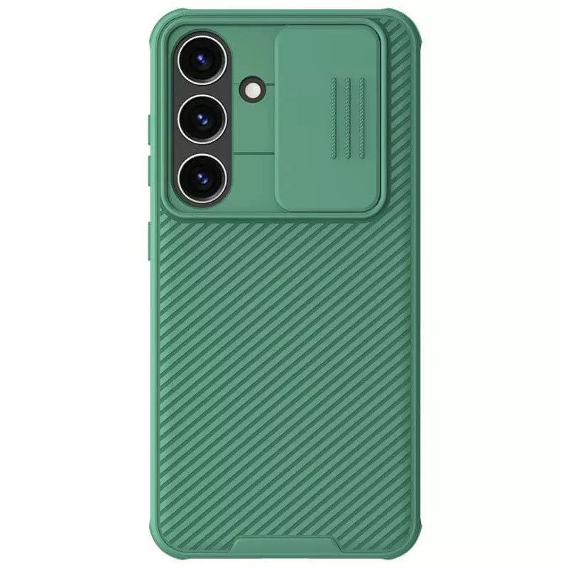 Карбонова накладка Nillkin CamShield Pro для Samsung Galaxy S24+ (Deep Green)