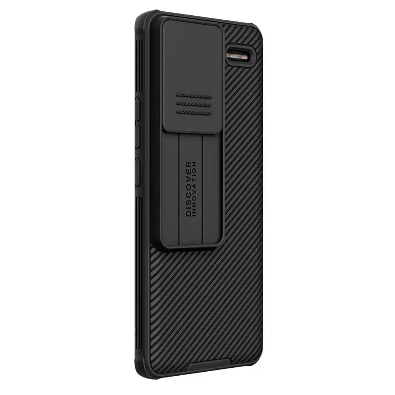 Карбоновая накладка Nillkin CamShield Pro для Xiaomi Redmi Note 13 Pro+ Black в магазине onecase.com.ua