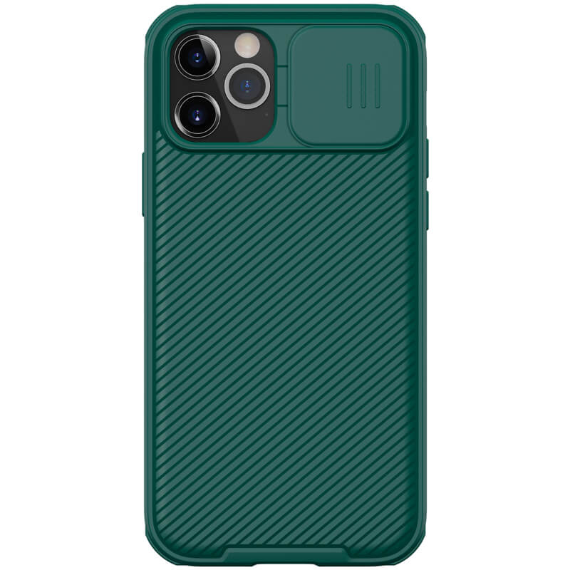 Карбоновая накладка Nillkin CamShield Pro для Apple iPhone 14 Pro (6.1") (Dark Green)
