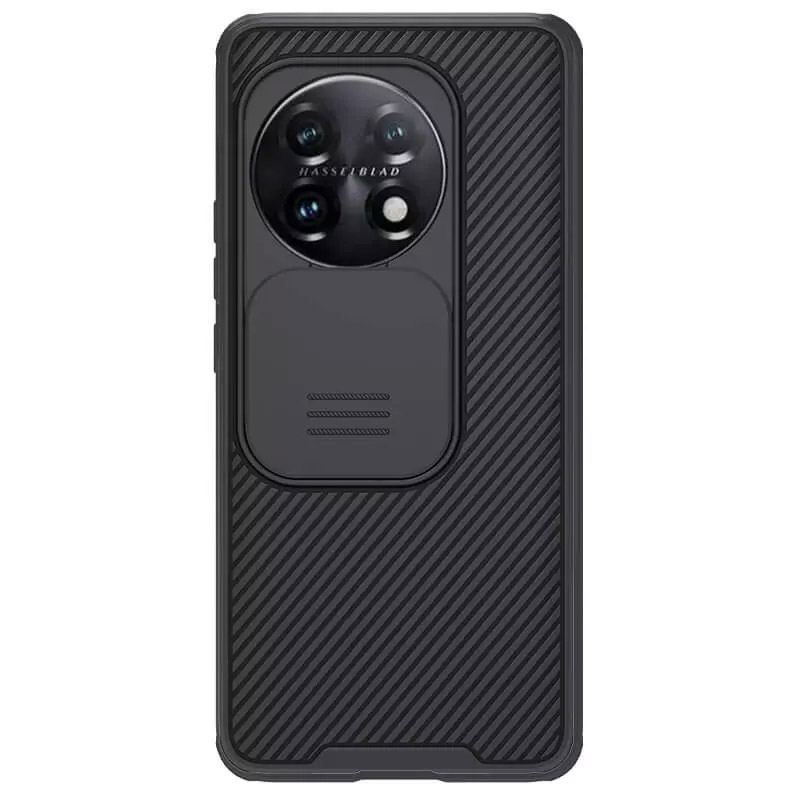 Карбоновая накладка Nillkin Camshield (шторка на камеру) для OnePlus 11 (Черный / Black)