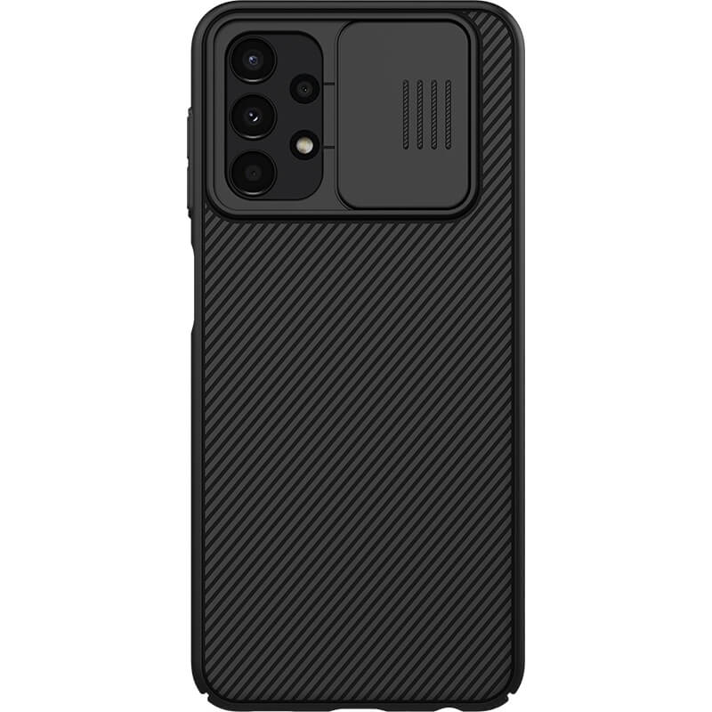Карбоновая накладка Nillkin Camshield (шторка на камеру) для Samsung Galaxy A13 4G (Черный / Black)
