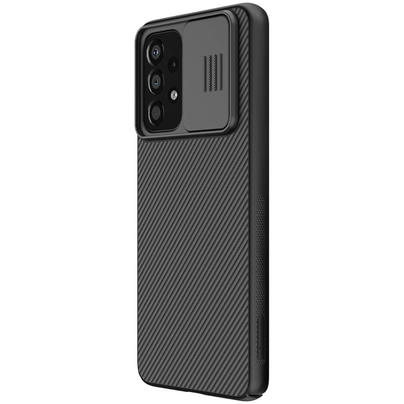 Карбоновая накладка Nillkin Camshield (шторка на камеру) для Samsung Galaxy A33 5G Черный / Black на onecase.com.ua